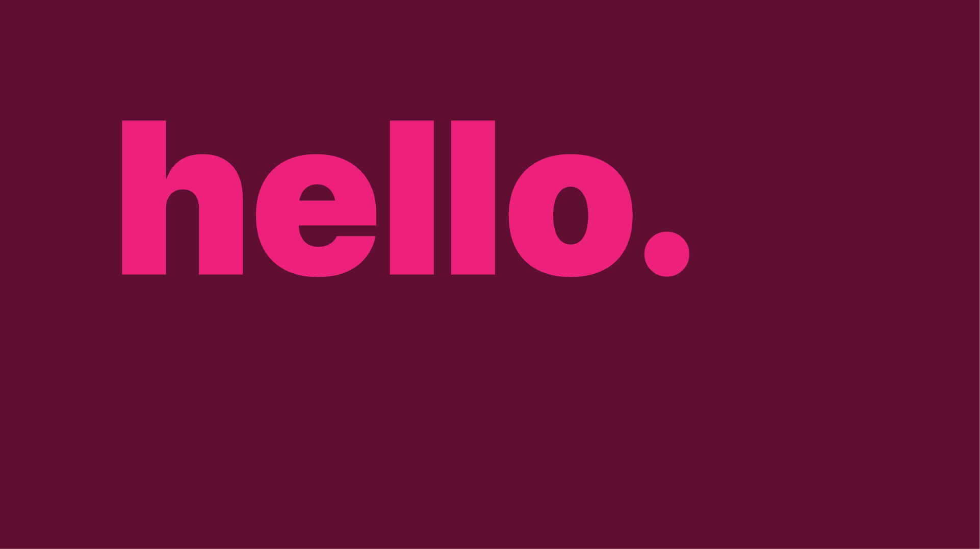 hello card