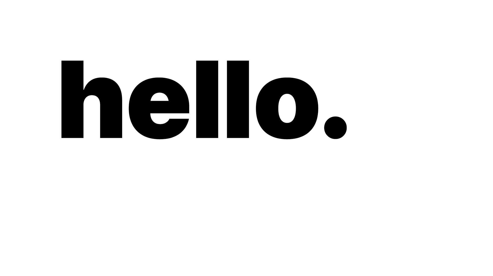 hello card